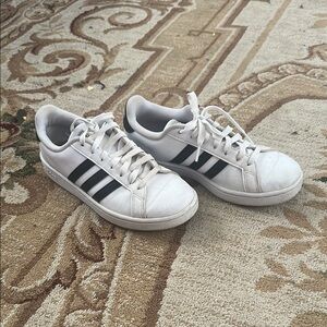 Adidas Classic White and Black Sneakers